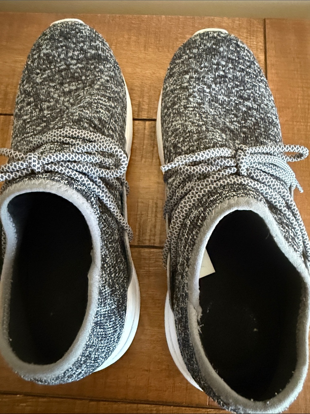 Vessi Women's Knit Athletic Sneakers - Gray & White - Picture 5 of 8